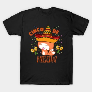 Cinco De Meow - Funny Mom Quotes T-Shirt